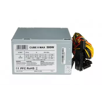 IBOX Cube Ii virtalähdeyksikkö 500 W 20+4 pin ATX ATX hopea