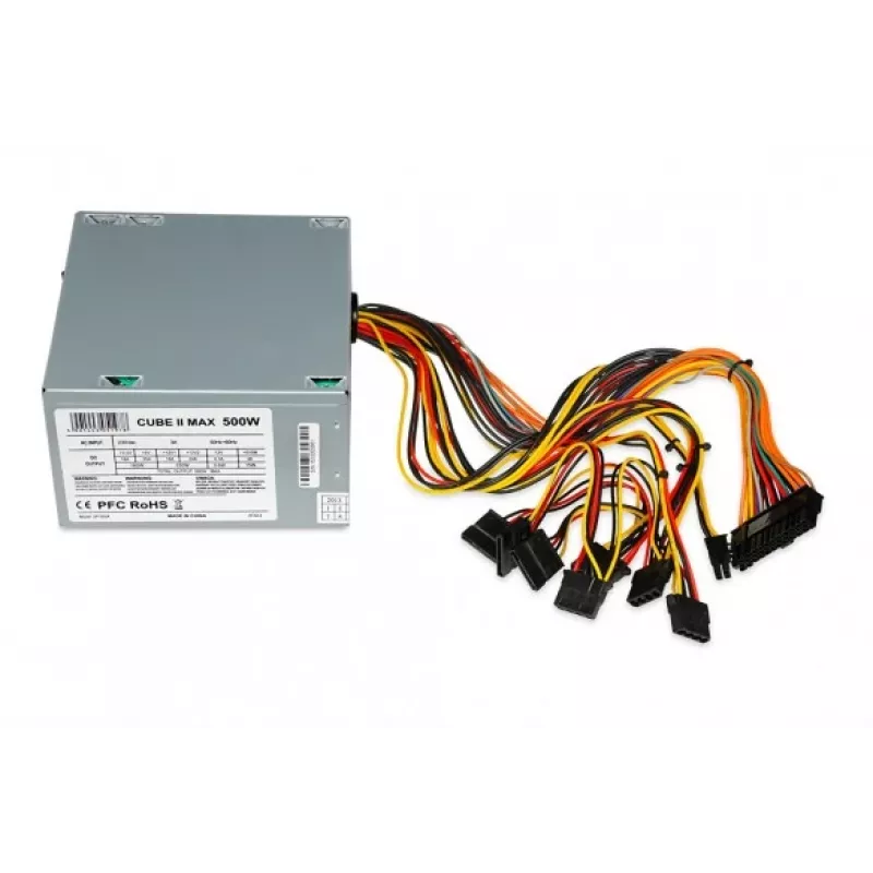 IBOX Cube Ii virtalähdeyksikkö 500 W 20+4 pin ATX ATX hopea