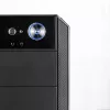 Modecom Oberon Pro Midi Tower -tietokonekotelo, ATX/Micro ATX/ITX, sivuikkuna, näytönohjain enintään 395 mm, 2x USB 3.0, musta