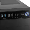 Modecom Oberon Pro Midi Tower -tietokonekotelo, ATX/Micro ATX/ITX, sivuikkuna, näytönohjain enintään 395 mm, 2x USB 3.0, musta