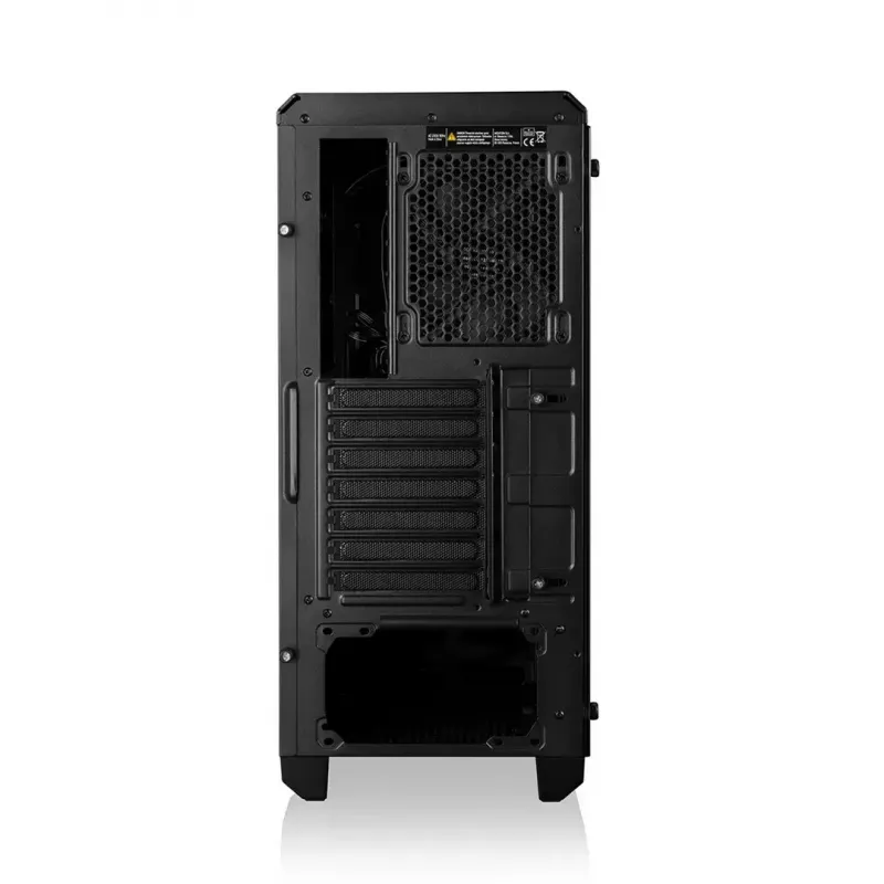Modecom Oberon Pro Midi Tower -tietokonekotelo, ATX/Micro ATX/ITX, sivuikkuna, näytönohjain enintään 395 mm, 2x USB 3.0, musta