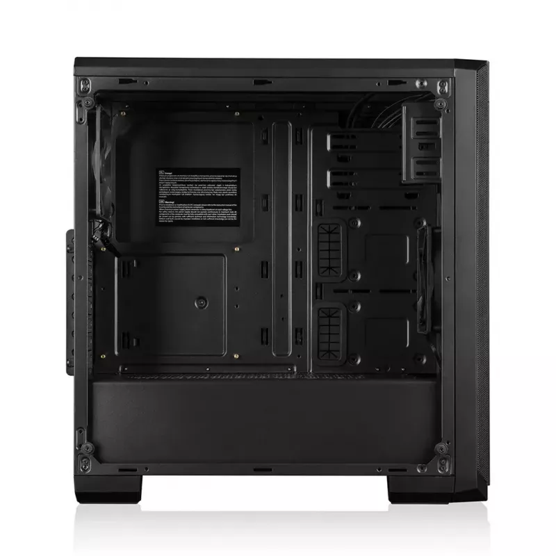 Modecom Oberon Pro Midi Tower -tietokonekotelo, ATX/Micro ATX/ITX, sivuikkuna, näytönohjain enintään 395 mm, 2x USB 3.0, musta