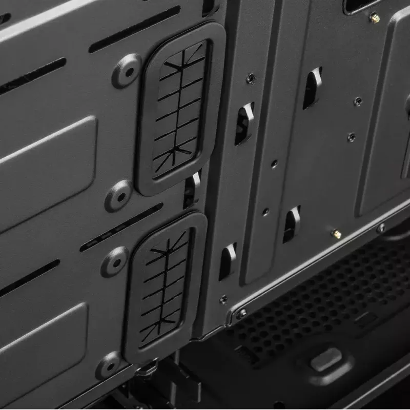 Modecom Oberon Pro Midi Tower -tietokonekotelo, ATX/Micro ATX/ITX, sivuikkuna, näytönohjain enintään 395 mm, 2x USB 3.0, musta