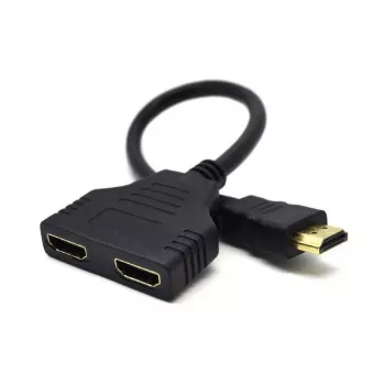 HDMI-kaapeli Gembird DSP-2PH4-04 — HDMI Type A uros - 2× HDMI Type A naaras, musta, suorat liittimet