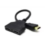 HDMI-kaapeli Gembird DSP-2PH4-04 — HDMI tyyppi A uros - 2× HDMI tyyppi A naaras, musta, suorat liittimet