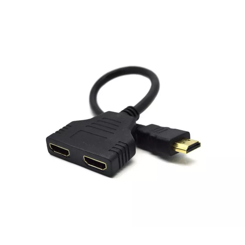 HDMI-kaapeli Gembird DSP-2PH4-04 — HDMI tyyppi A uros - 2× HDMI tyyppi A naaras, musta, suorat liittimet