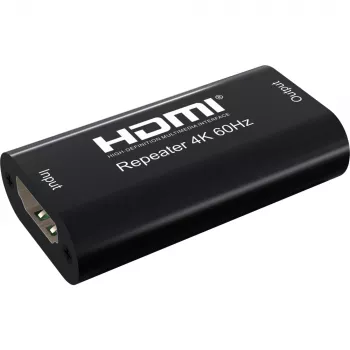 AV-toistin TECHLY IDATA-HDMI2-RIP4KT — HDMI 2.0, HDCP 2.2, 4096×2160, enimmäisetäisyys 40 m, musta