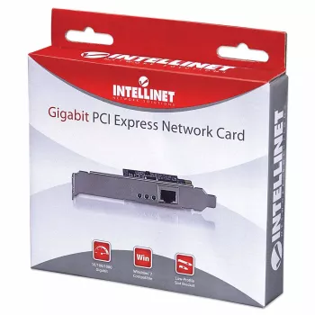 Intellinet Gigabit PCI Express -verkkokortti, 10/100/1000 Mbps PCI Express RJ45 Ethernet -kortti