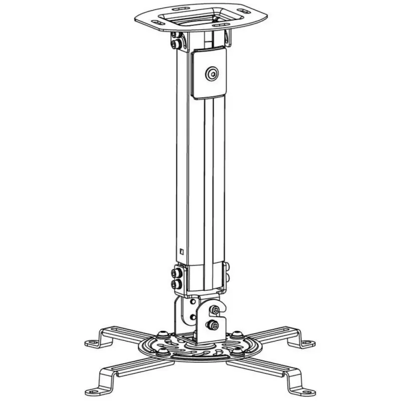 Techly projektorin kattotelineen jatke 545-900 mm hopea ICA-PM 18M