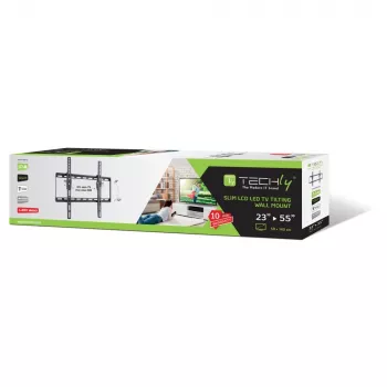 Techly kallistuva seinäteline LED-LCD-TV 23-55 musta ICA-PLB 161M