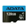 MicroSDXC flash-muisti ADATA 128 GB UHS‑I Class 10 — 85 MB/s luku, 25 MB/s kirjoitus, vedenpitävä, SD-adapterilla