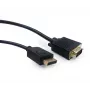Gembird CCP-DPM-VGAM-6 DisplayPort–VGA-sovitinkaapeli, 1,8 m, musta
