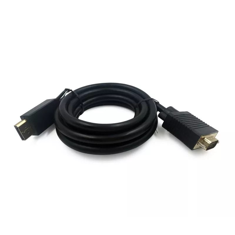 Gembird CCP-DPM-VGAM-6 DisplayPort–VGA-sovitinkaapeli, 1,8 m, musta