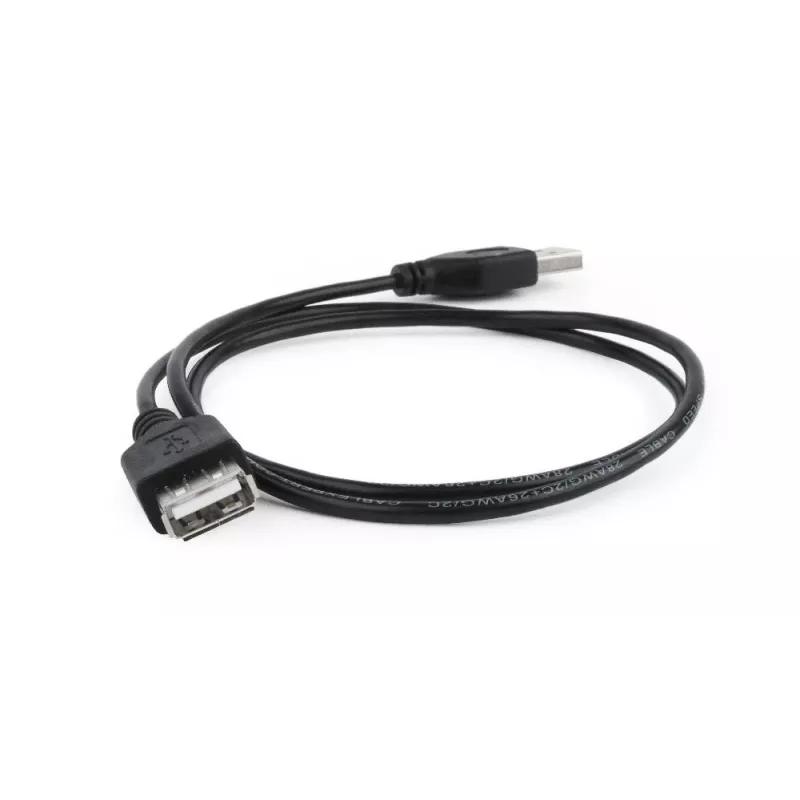 GEMBIRD USB 2.0 -jatkokaapeli, 0,75 m - musta