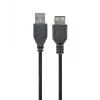 GEMBIRD USB 2.0 -jatkokaapeli, 0,75 m - musta