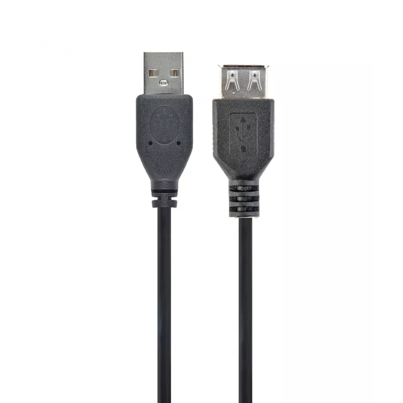 GEMBIRD USB 2.0 -jatkokaapeli, 0,75 m - musta