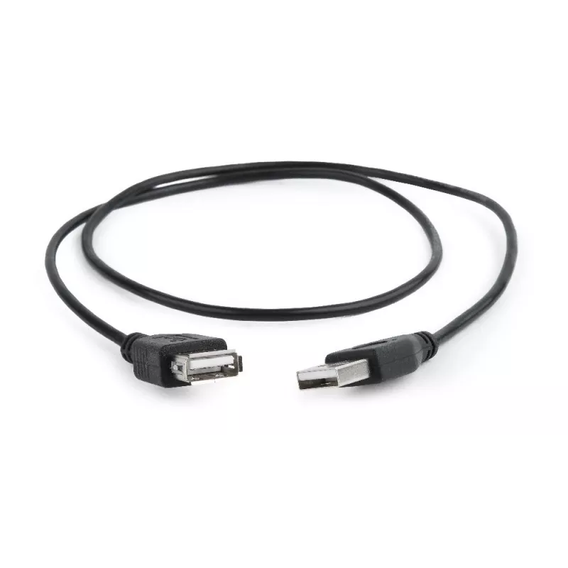 GEMBIRD USB 2.0 -jatkokaapeli, 0,75 m - musta