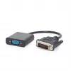 Videoadapterikaapeli Gembird DVI-D (uros) – VGA (naaras) 0,2 m, musta