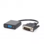 Videoadapterikaapeli Gembird DVI-D (uros) – VGA (naaras) 0,2 m, musta