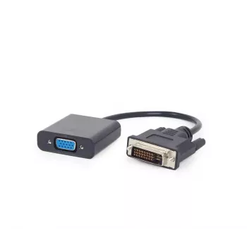 Videoadapterikaapeli Gembird DVI-D (uros) – VGA (naaras) 0,2 m, musta