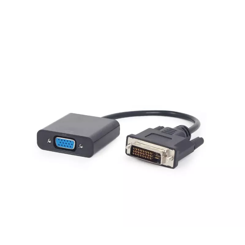 Videoadapterikaapeli Gembird DVI-D (uros) – VGA (naaras) 0,2 m, musta