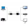 Videoadapterikaapeli Gembird DVI-D (uros) – VGA (naaras) 0,2 m, musta