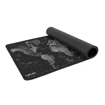 Hiirimatto NATEC Time Zone Map Maxi — kangas 400×800 mm, 2,5 mm, vedenpitävä, liukumaton