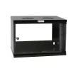 Techly seinäkotelo 19 6U D450 musta asennettu I-CASE EL-1006B45