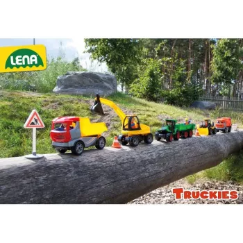 Lena Truckies traktori, traktori, 2 vuosi/vuotta, muovi, musta, vihreä
