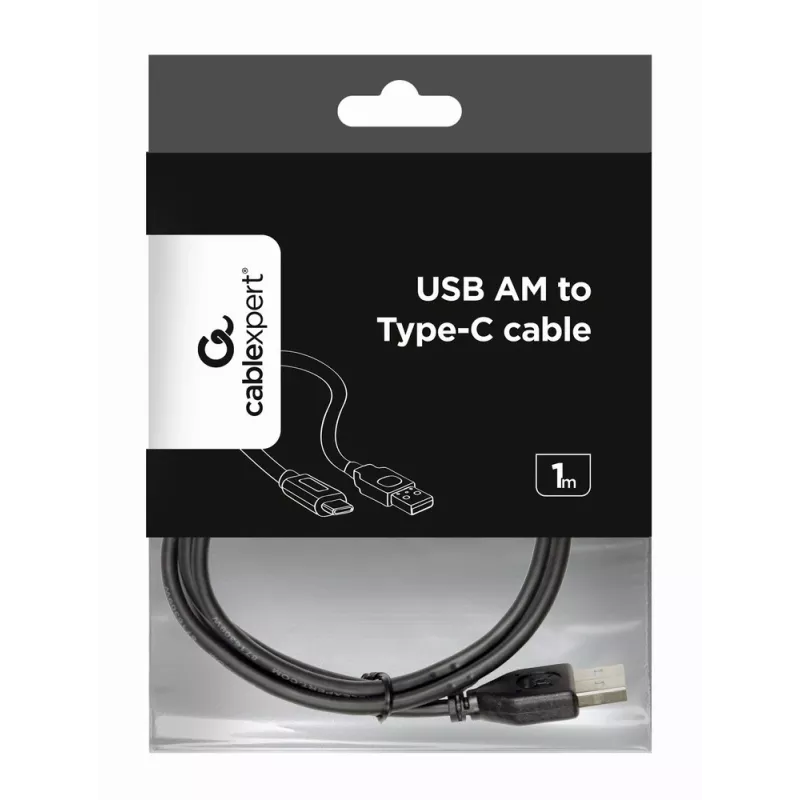 GEMBIRD USB 2.0 Type-A - USB Type-B -kaapeli 1 m, musta