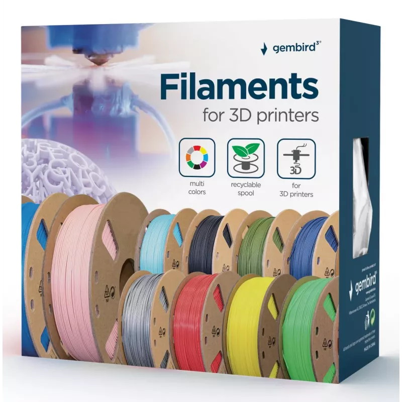 3D-tulostusmateriaali ABS Gembird 3DP-ABS1.75-01-G