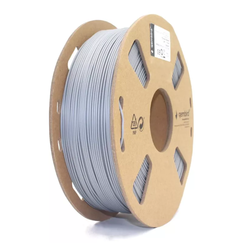 GEMBIRD PLA -filamentti harmaa, 1,75 mm, 1 kg