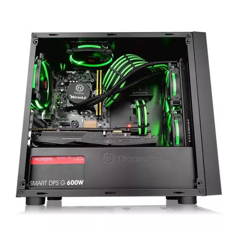 PC-kotelo Thermaltake Versa H18 micro tower musta