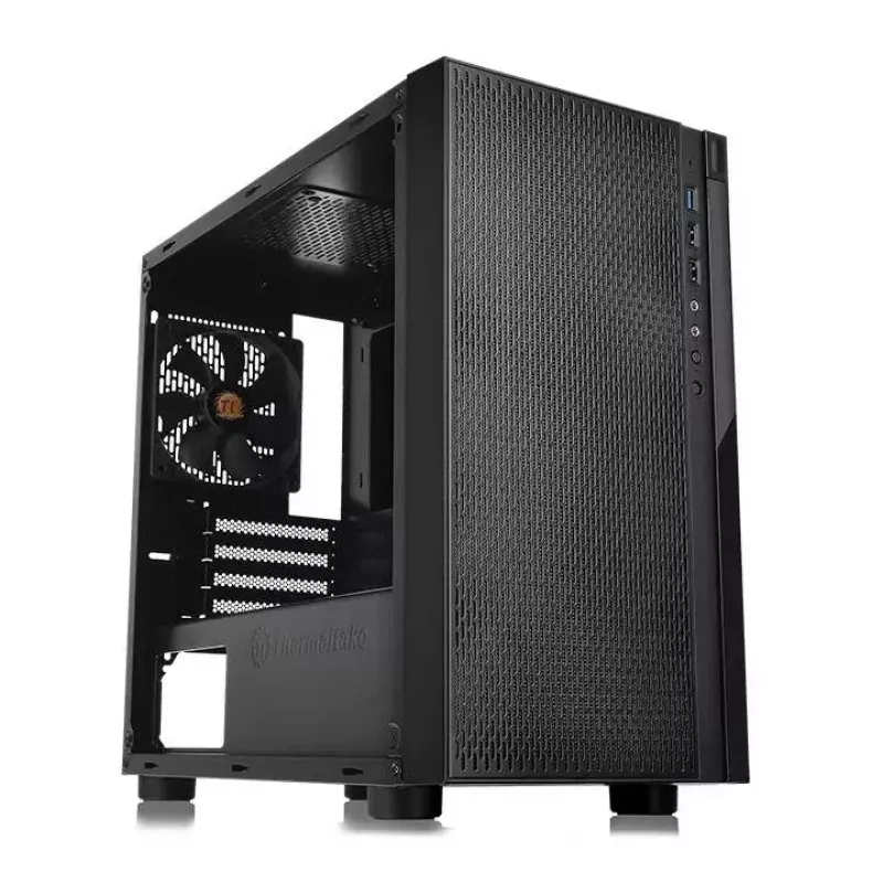 PC-kotelo Thermaltake Versa H18 micro tower musta