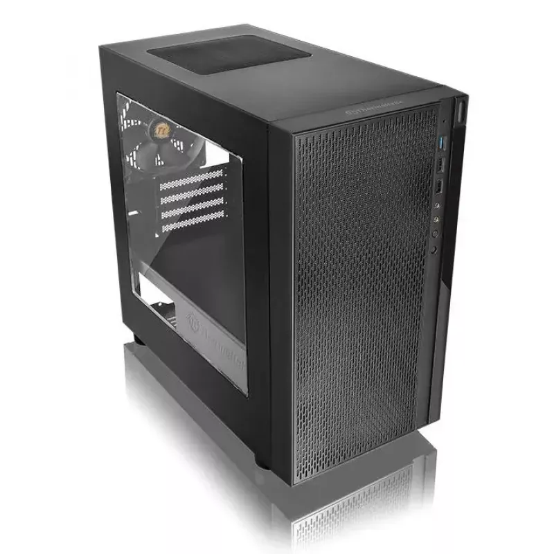 PC-kotelo Thermaltake Versa H18 micro tower musta