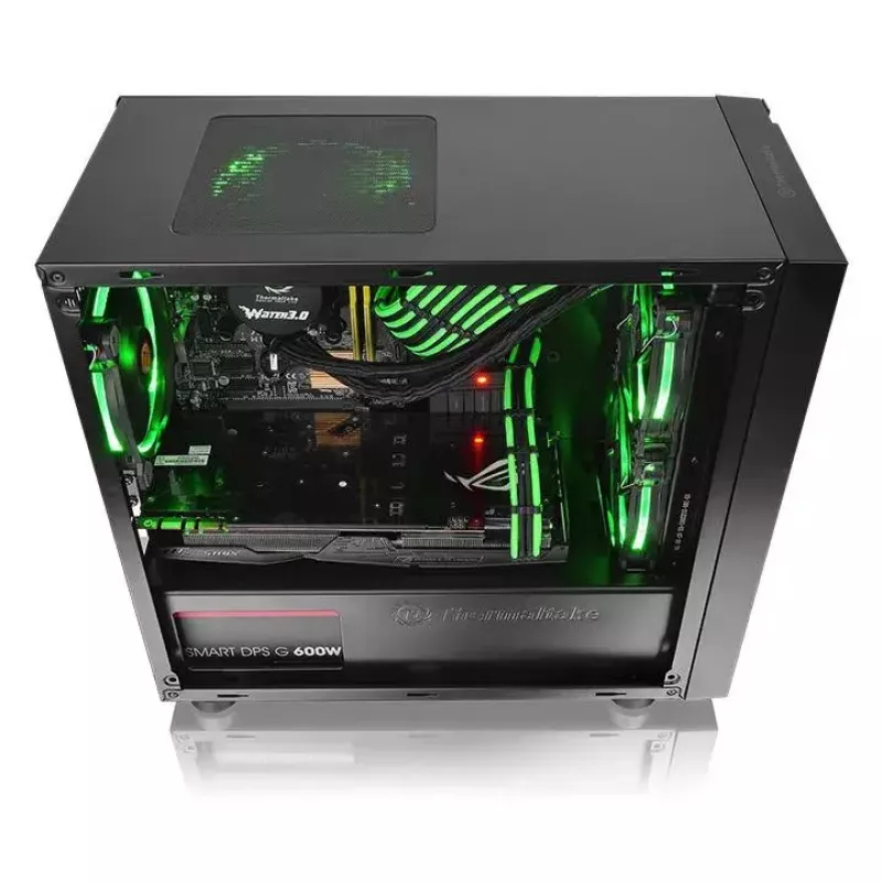 PC-kotelo Thermaltake Versa H18 micro tower musta
