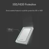 ICY BOX IB-241WP HDD/SSD-kotelo antrasiitti, hopea 2,5