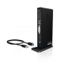 ICY BOX IB-DK2241AC johdollinen USB 3.2 Gen 1 (3.1 Gen 1) Type-A musta