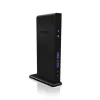 ICY BOX IB-DK2241AC johdollinen USB 3.2 Gen 1 (3.1 Gen 1) Type-A musta