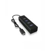 ICY BOX IB-HUB1409-C3 USB 3.2 Gen 1 (3.1 Gen 1) Type-C 5000 Mbit/s musta