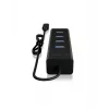 ICY BOX IB-HUB1409-C3 USB 3.2 Gen 1 (3.1 Gen 1) Type-C 5000 Mbit/s musta