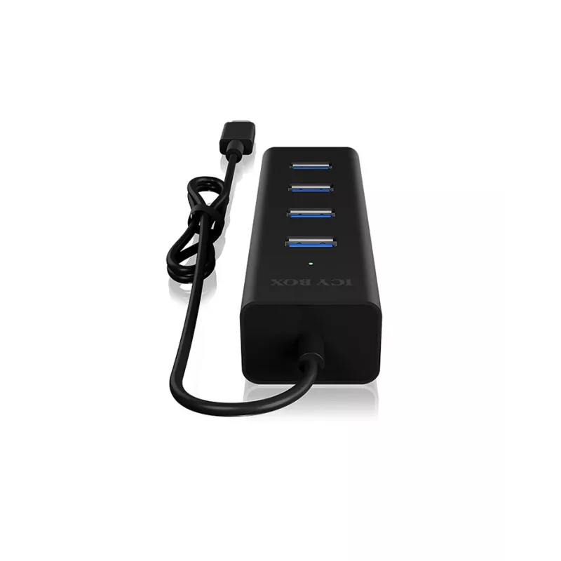 ICY BOX IB-HUB1409-C3 USB 3.2 Gen 1 (3.1 Gen 1) Type-C 5000 Mbit/s musta
