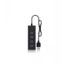 ICY BOX IB-HUB1409-U3 USB 3.2 Gen 1 (3.1 Gen 1) Type-A 5000 Mbit/s musta