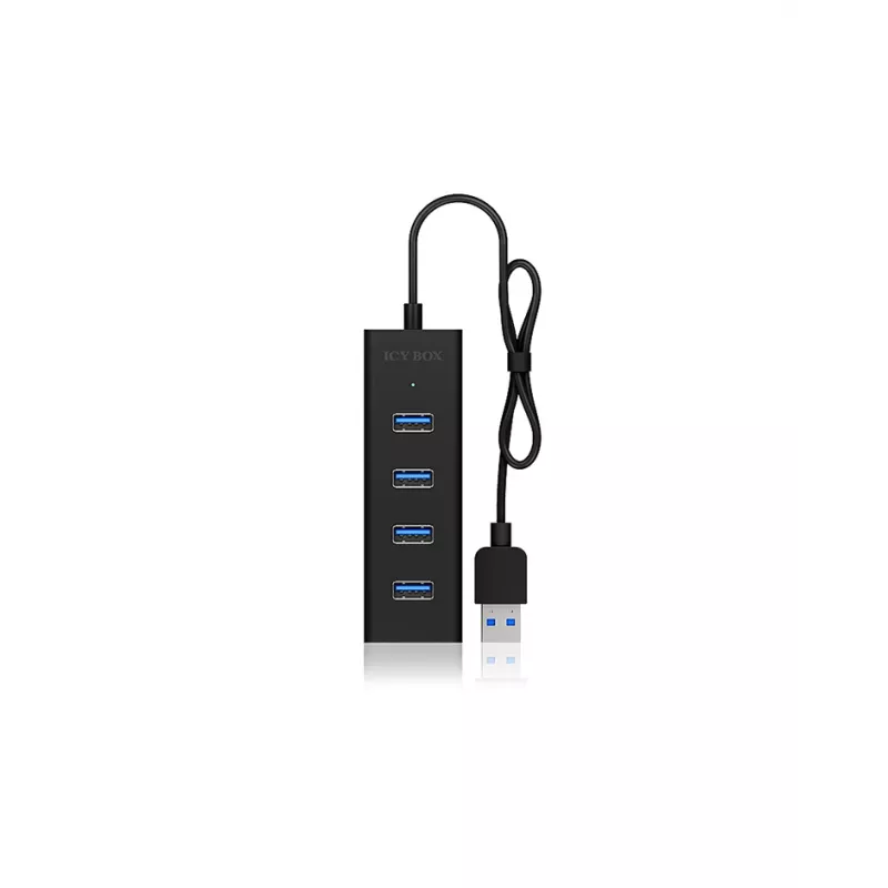 ICY BOX IB-HUB1409-U3 USB 3.2 Gen 1 (3.1 Gen 1) Type-A 5000 Mbit/s musta