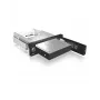 ICY BOX IB-168SK-B kelkaton siirrettävä asemakehys 3,5″ SATA-kiintolevylle, 5,25″ (13,3 cm) paikkaan, lukolla, musta