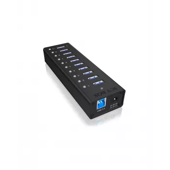 ICY BOX IB-AC6110 USB 3.2 Gen 1 (3.1 Gen 1) Type-B 5000 Mbit/s musta