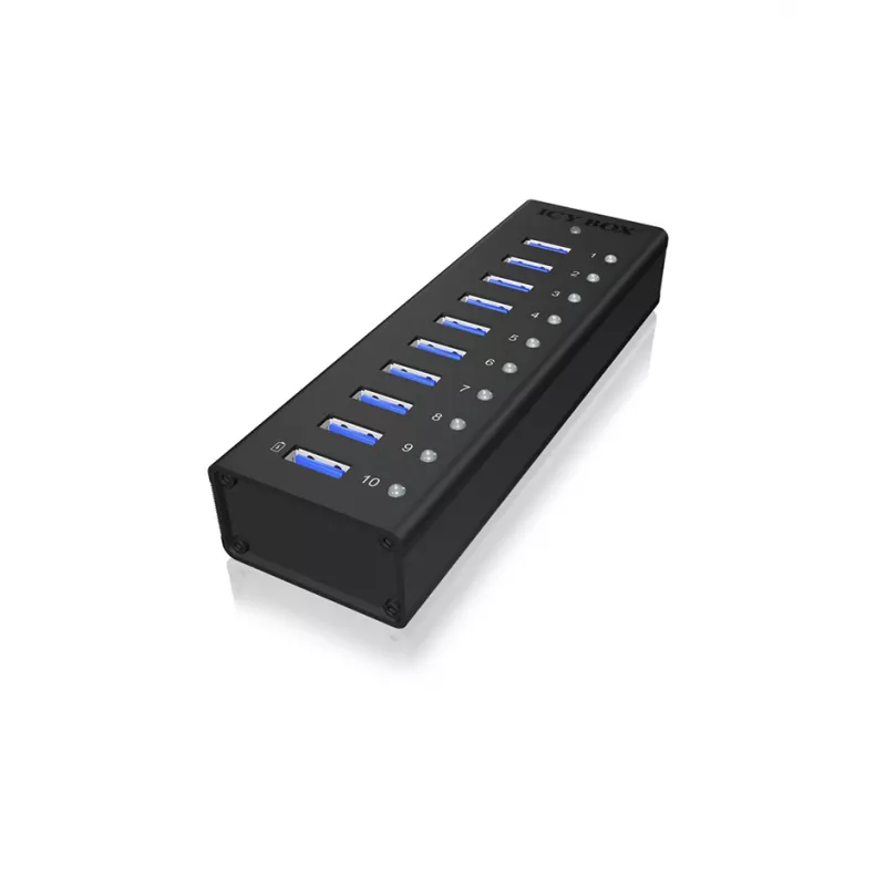 ICY BOX IB-AC6110 USB 3.2 Gen 1 (3.1 Gen 1) Type-B 5000 Mbit/s musta