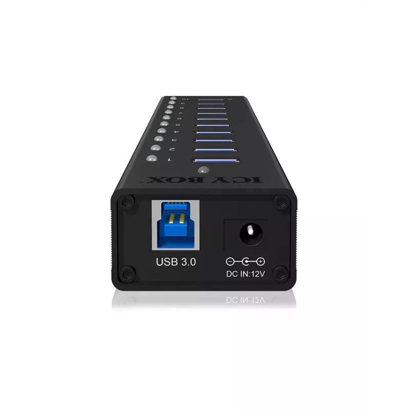 ICY BOX IB-AC6110 USB 3.2 Gen 1 (3.1 Gen 1) Type-B 5000 Mbit/s musta
