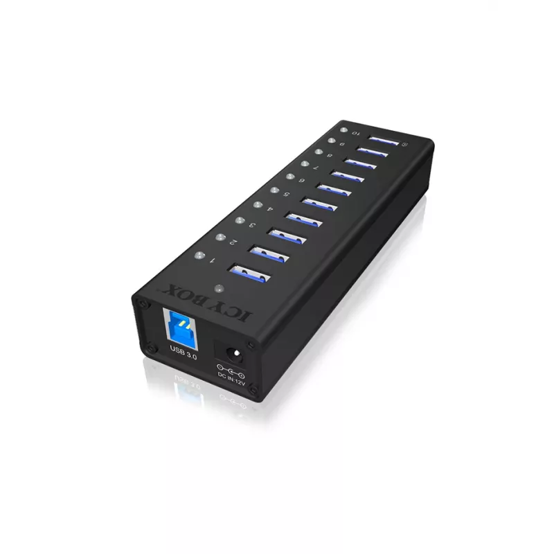 ICY BOX IB-AC6110 USB 3.2 Gen 1 (3.1 Gen 1) Type-B 5000 Mbit/s musta