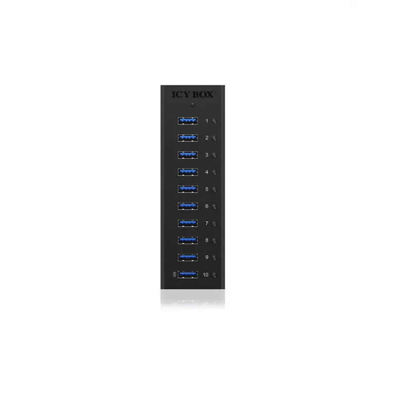 ICY BOX IB-AC6110 USB 3.2 Gen 1 (3.1 Gen 1) Type-B 5000 Mbit/s musta